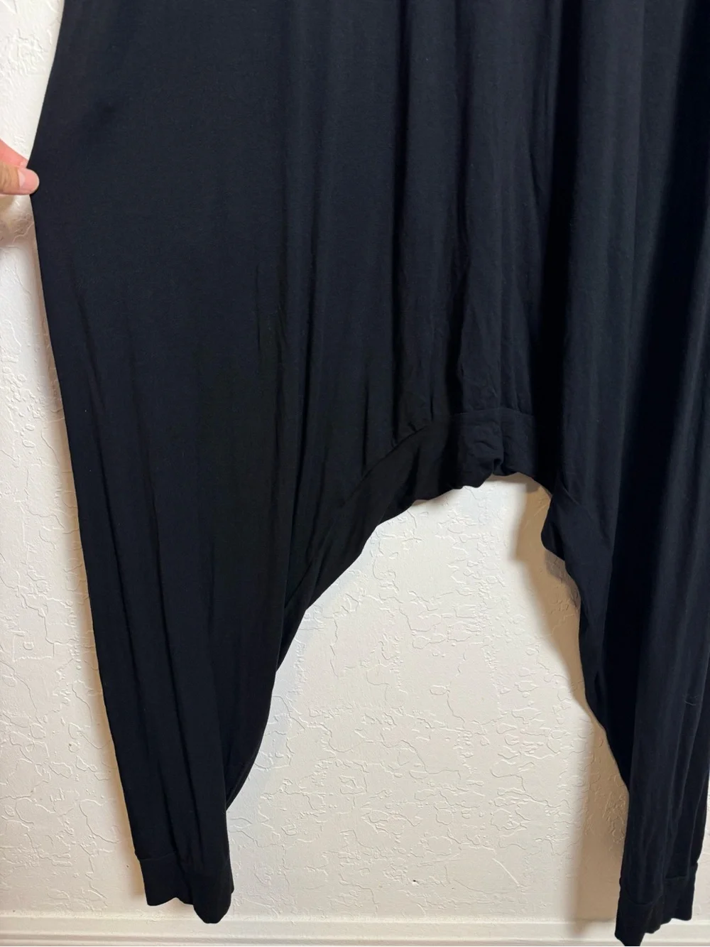 Momper Romper Black Harem Jumpsuit One Piece Medium